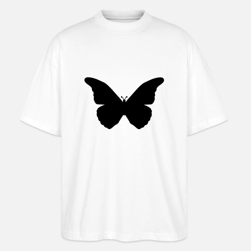 schmetterling - Stanley/Stella Oversized Unisex Bio T-Shirt Blaster 2.0 - Weiß