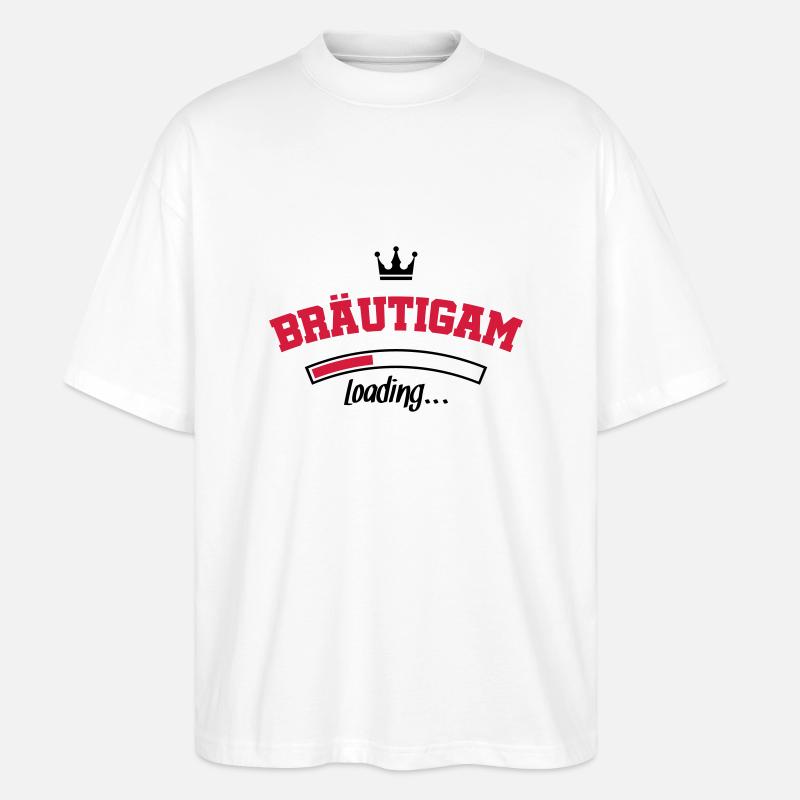 braeutigam loading krone - Stanley/Stella Oversized Unisex Bio T-Shirt Blaster 2.0 - Weiß