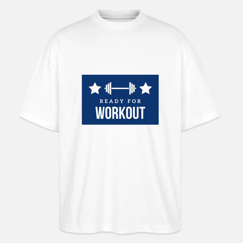 Ready for Workout - Stanley/Stella Oversized Unisex Bio T-Shirt Blaster 2.0 - Weiß