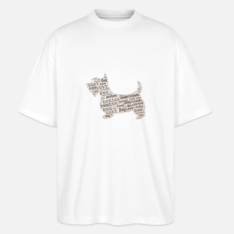Hunde Sprüche - Stanley/Stella Oversized Unisex Bio T-Shirt Blaster 2.0 - Weiß