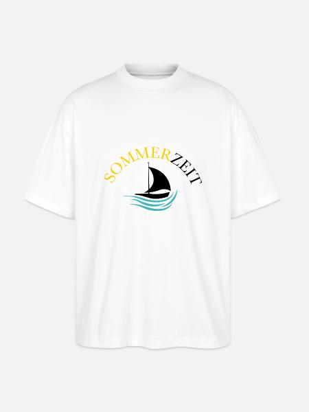 boot sommer - Stanley/Stella Oversized Unisex Bio T-Shirt Blaster 2.0 - Weiß