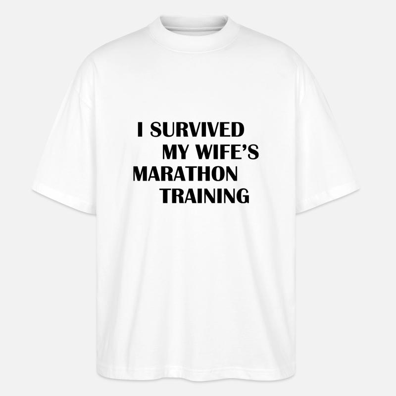 Marathon Running Jogging - Stanley/Stella Oversized Unisex Bio T-Shirt Blaster 2.0 - Weiß