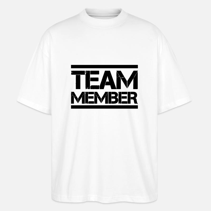 team member - Stanley/Stella Oversized Unisex Bio T-Shirt Blaster 2.0 - Weiß