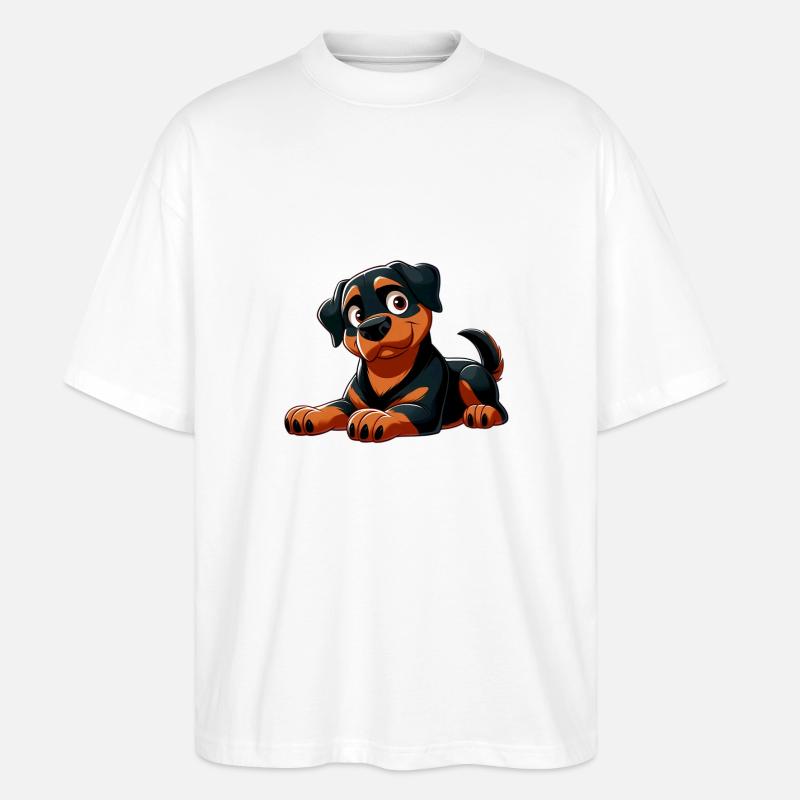 Rottweiller 2 - Stanley/Stella Oversized Unisex Bio T-Shirt Blaster 2.0 - Weiß