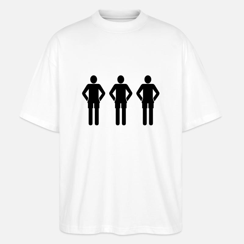 3schwarz - Stanley/Stella Oversized Unisex Bio T-Shirt Blaster 2.0 - Weiß