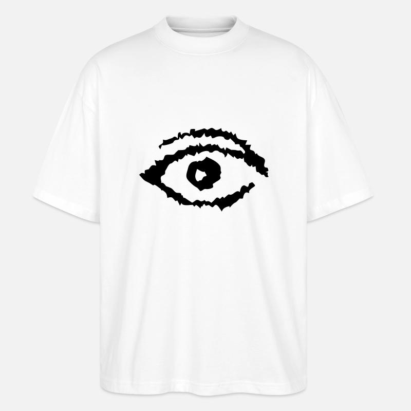 Auge abstract - Stanley/Stella Oversized Unisex Bio T-Shirt Blaster 2.0 - Weiß