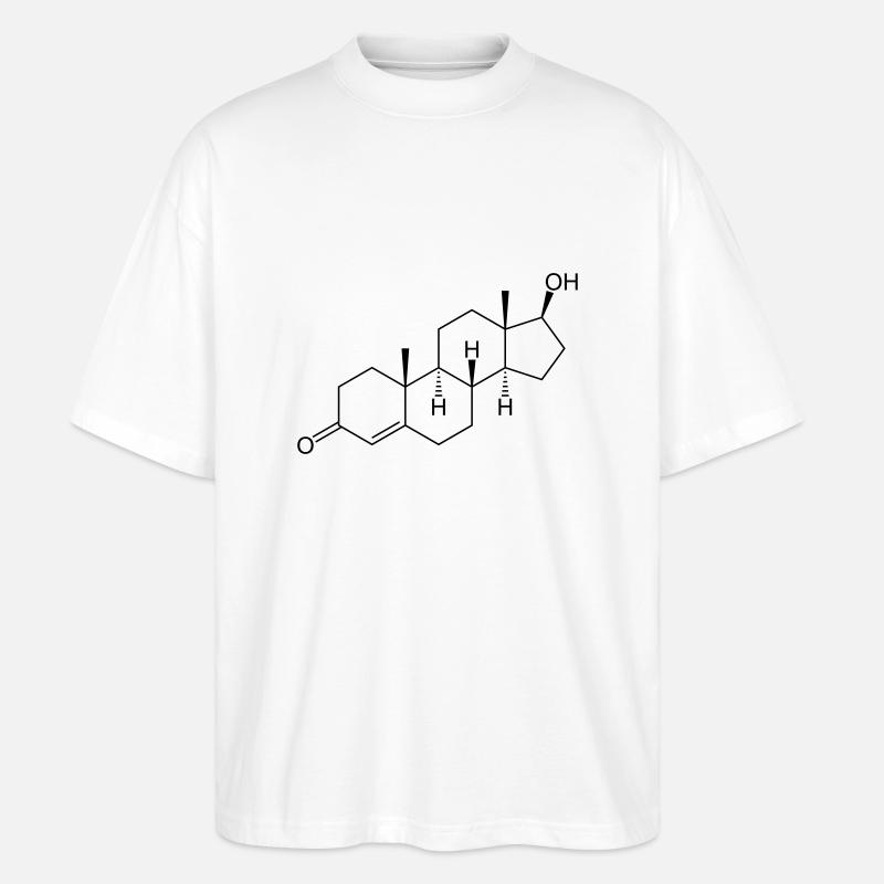 testosterone - Stanley/Stella Oversized Unisex Bio T-Shirt Blaster 2.0 - Weiß