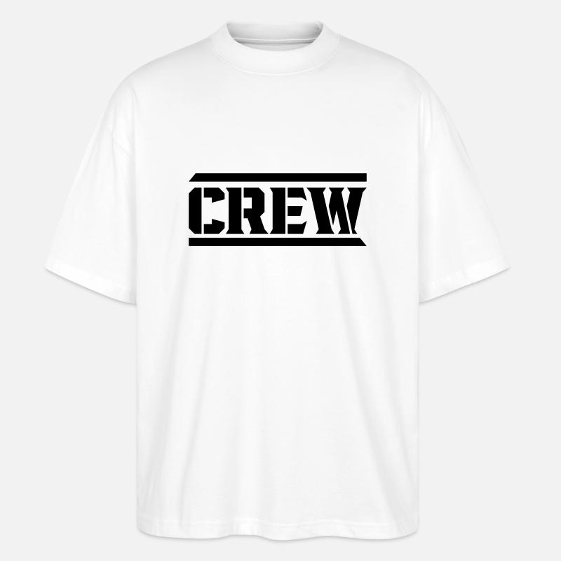 Crew - Stanley/Stella Oversized Unisex Bio T-Shirt Blaster 2.0 - Weiß