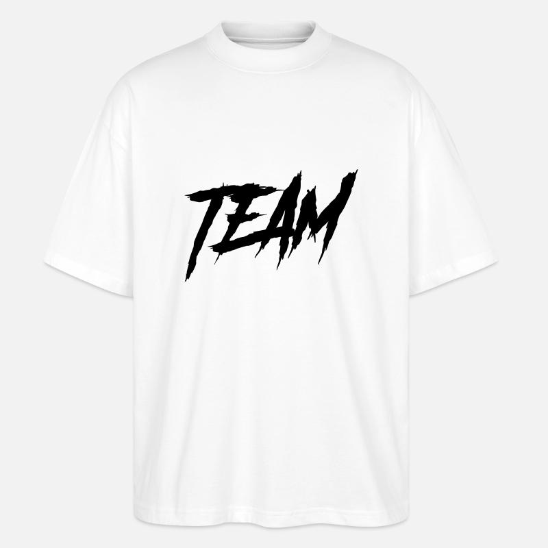 team - Stanley/Stella Oversized Unisex Bio T-Shirt Blaster 2.0 - Weiß