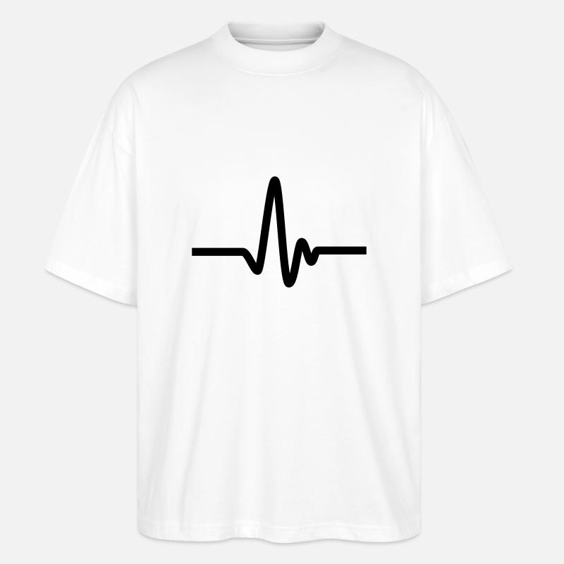 pulse - Stanley/Stella Oversized Unisex Organic T-shirt Blaster 2.0 - white