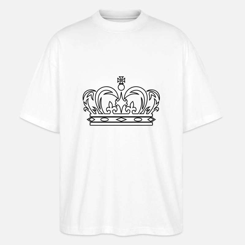 DE - Krone - Stanley/Stella Oversized Unisex Bio T-Shirt Blaster 2.0 - Weiß