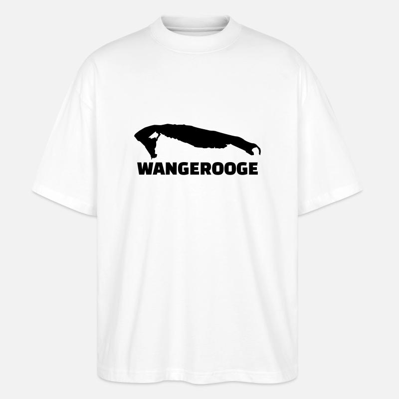 Wangerooge - Stanley/Stella Oversized Unisex Bio T-Shirt Blaster 2.0 - Weiß