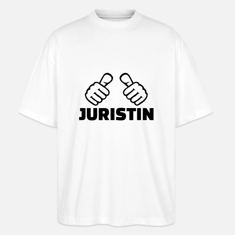 Juristin - Stanley/Stella Oversized Unisex Bio T-Shirt Blaster 2.0 - Weiß