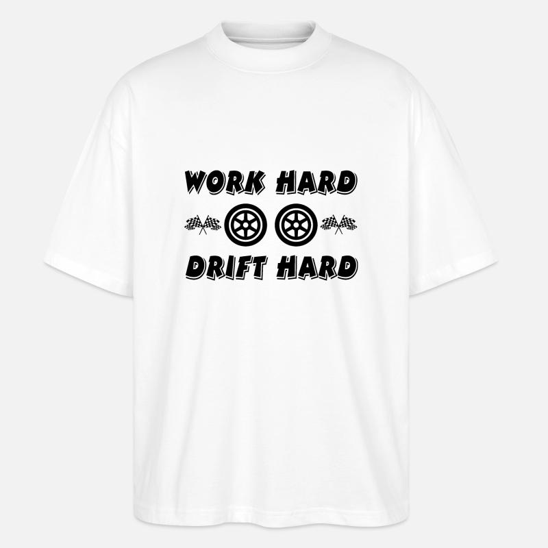 Auto - Stanley/Stella Oversized Unisex Bio T-Shirt Blaster 2.0 - Weiß