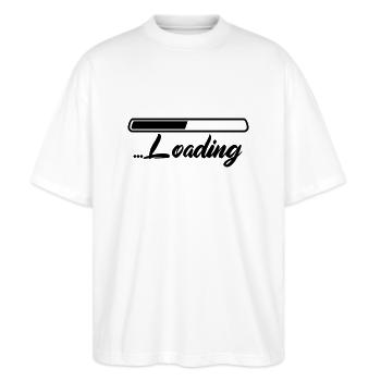 Loading - Stanley/Stella Oversized Unisex Organic T-shirt Blaster 2.0 - white - Front - Alina (178cm) & Michal (187cm)