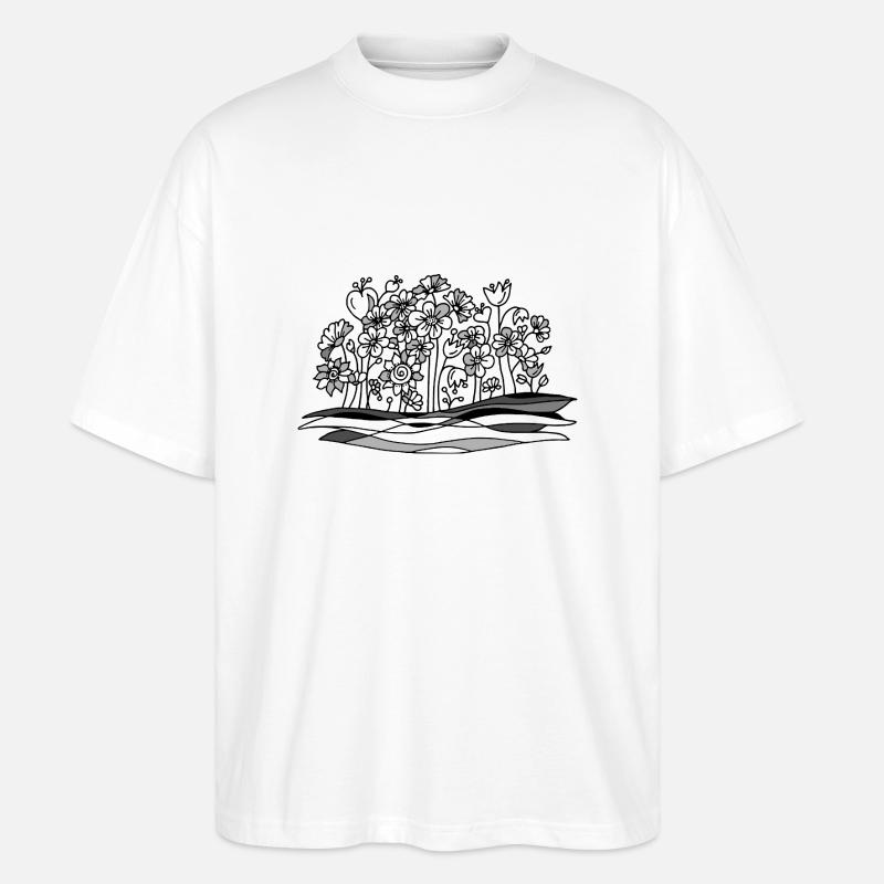 Fleur - T-shirt bio Blaster 2.0 coupe oversize Stanley/Stella Unisexe - blanc