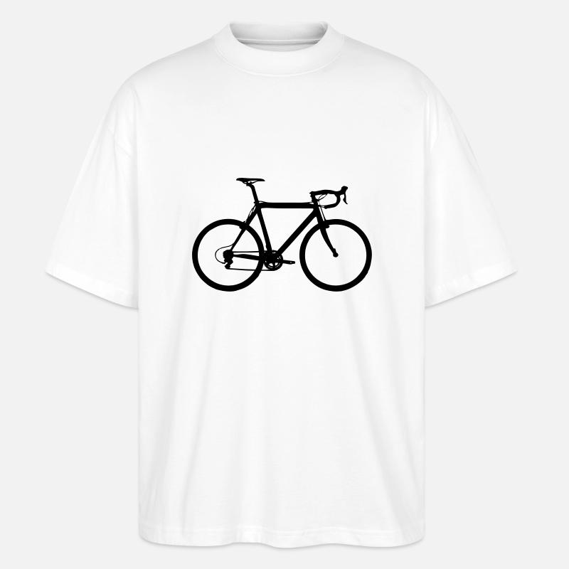 Racer/ Rennrad - Stanley/Stella Oversized Unisex Bio T-Shirt Blaster 2.0 - Weiß