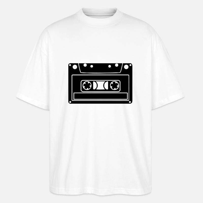 Kassette - Stanley/Stella Oversized Unisex Bio T-Shirt Blaster 2.0 - Weiß