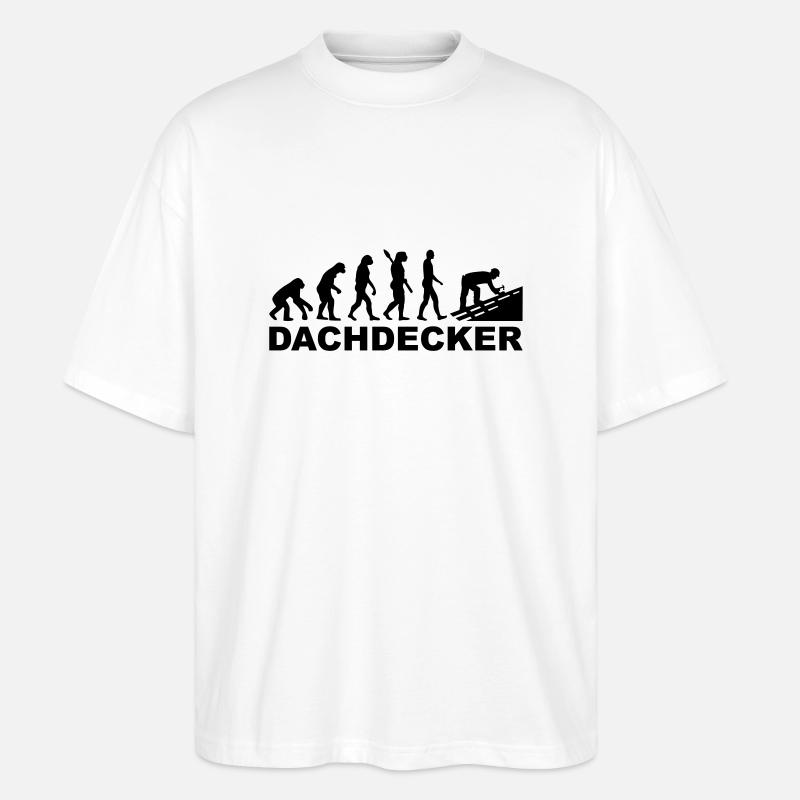 Dachdecker - Stanley/Stella Oversized Unisex Bio T-Shirt Blaster 2.0 - Weiß