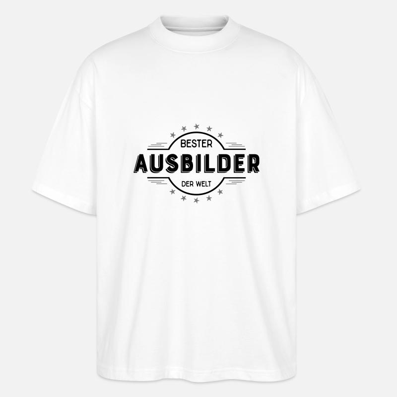 ausbilder - Stanley/Stella Oversized Unisex Bio T-Shirt Blaster 2.0 - Weiß