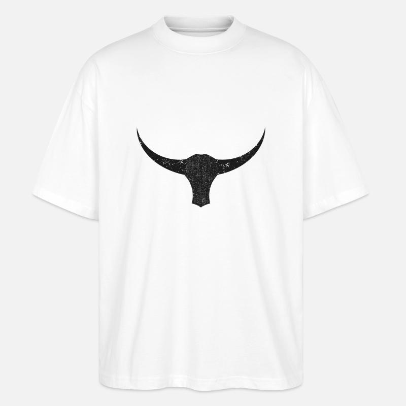 Stier - Stanley/Stella Oversized Unisex Bio T-Shirt Blaster 2.0 - Weiß