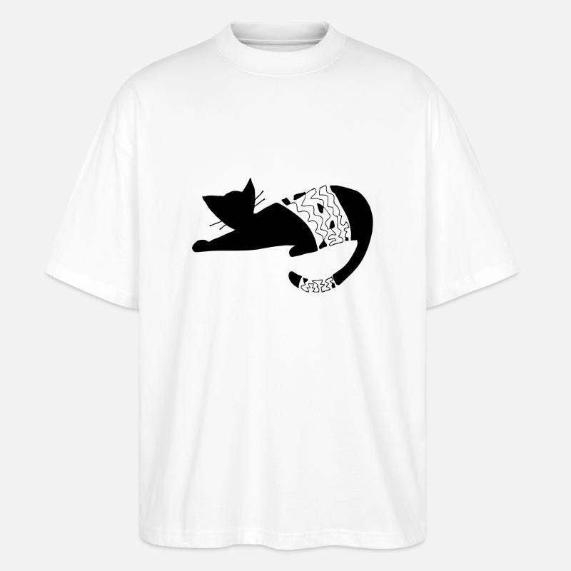 Chat - T-shirt bio Blaster 2.0 coupe oversize Stanley/Stella Unisexe - blanc