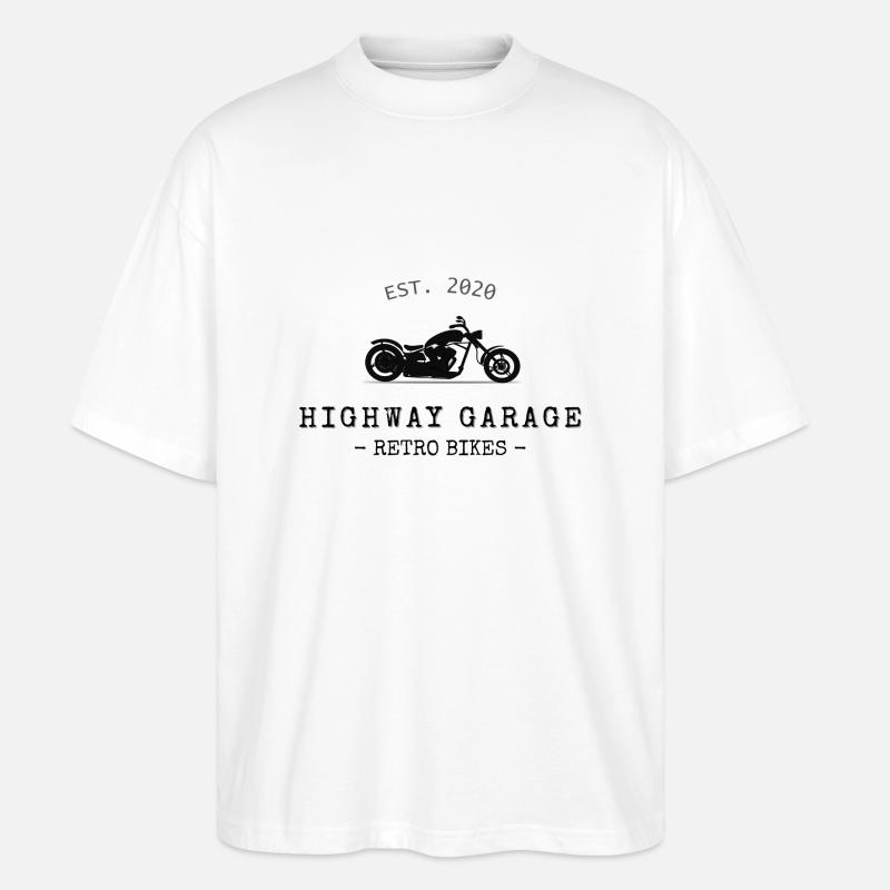 Retro Bikes - Stanley/Stella Oversized Unisex Bio T-Shirt Blaster 2.0 - Weiß