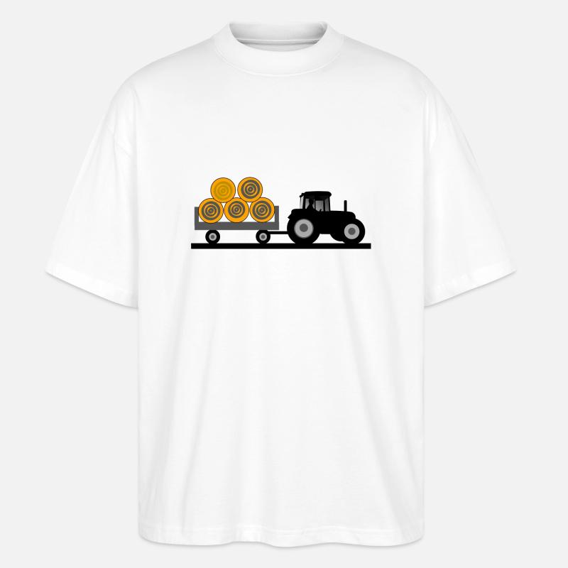 Traktor - Stanley/Stella Oversized Unisex Bio T-Shirt Blaster 2.0 - Weiß