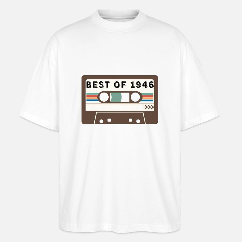 Best of 1946 - T-shirt bio Blaster 2.0 coupe oversize Stanley/Stella Unisexe - blanc