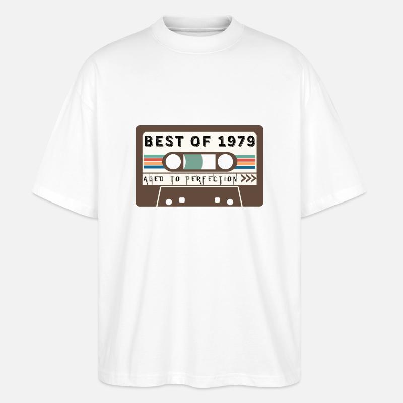 Das Beste von 1979 - Stanley/Stella Oversized Unisex Bio T-Shirt Blaster 2.0 - Weiß