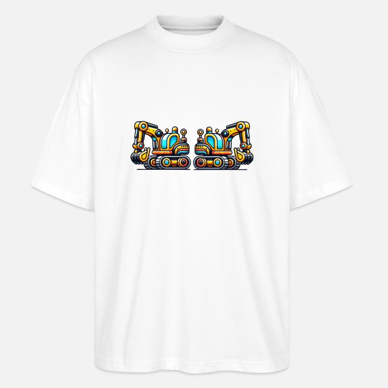 Bagger - Stanley/Stella Oversized Unisex Bio T-Shirt Blaster 2.0 - Weiß