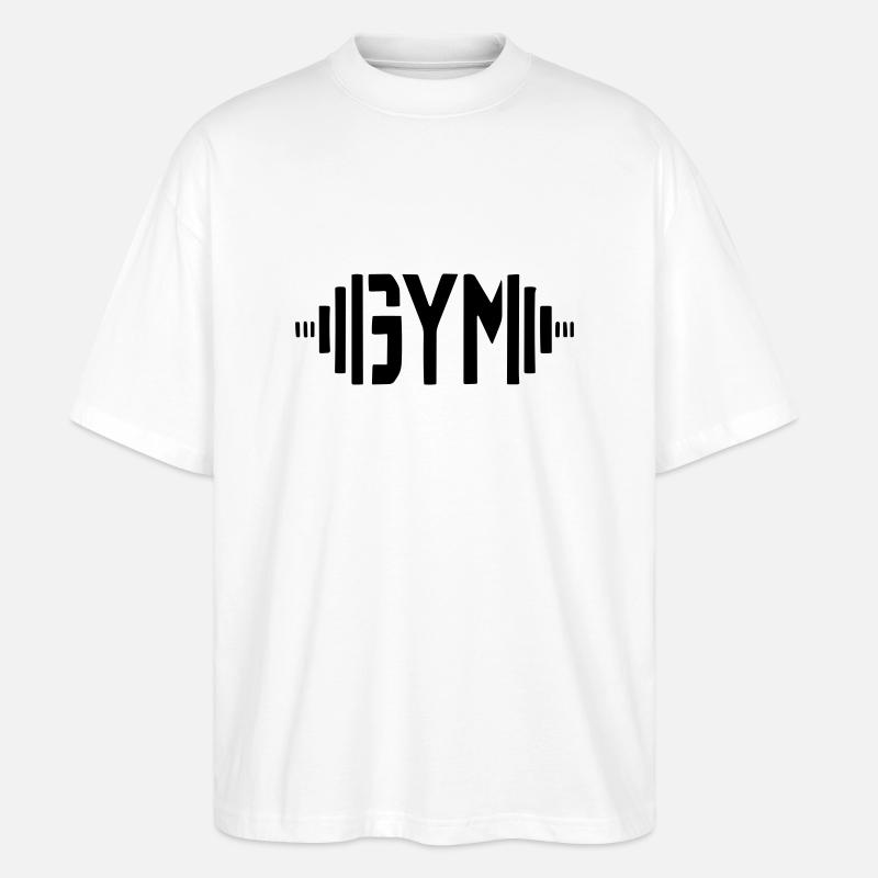 Fitnessstudio - Stanley/Stella Oversized Unisex Bio T-Shirt Blaster 2.0 - Weiß