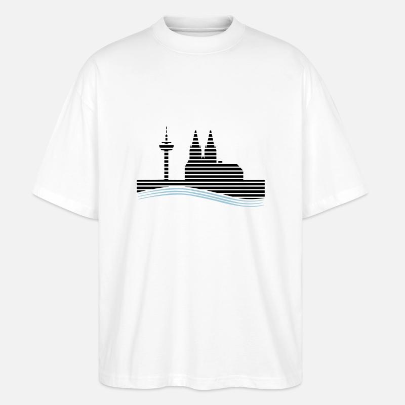 Köln - Stanley/Stella Oversized Unisex Bio T-Shirt Blaster 2.0 - Weiß