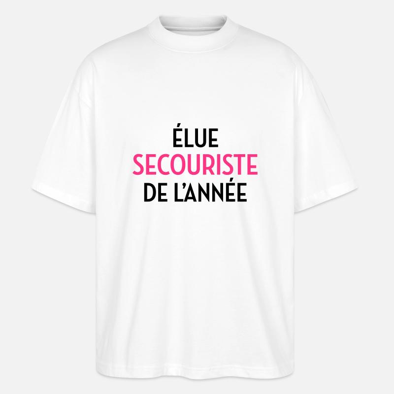 Secourisme / Secouriste / Secours / Secourir - T-shirt bio Blaster 2.0 coupe oversize Stanley/Stella Unisexe - blanc