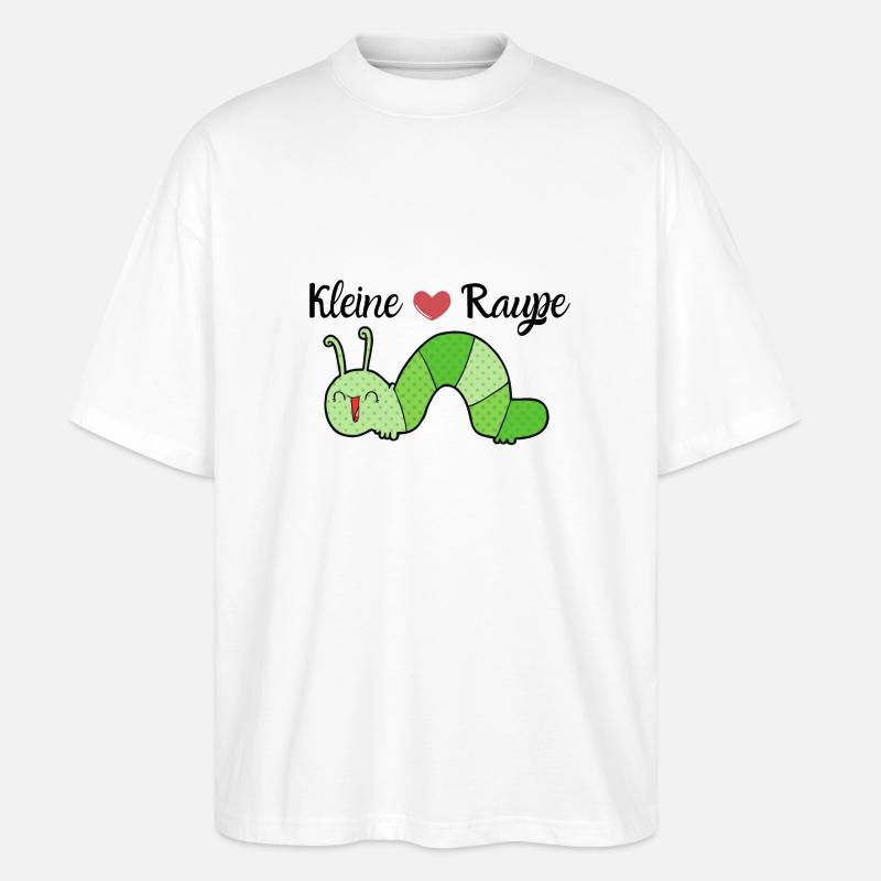 Kleine Raupe - Stanley/Stella Oversized Unisex Bio T-Shirt Blaster 2.0 - Weiß