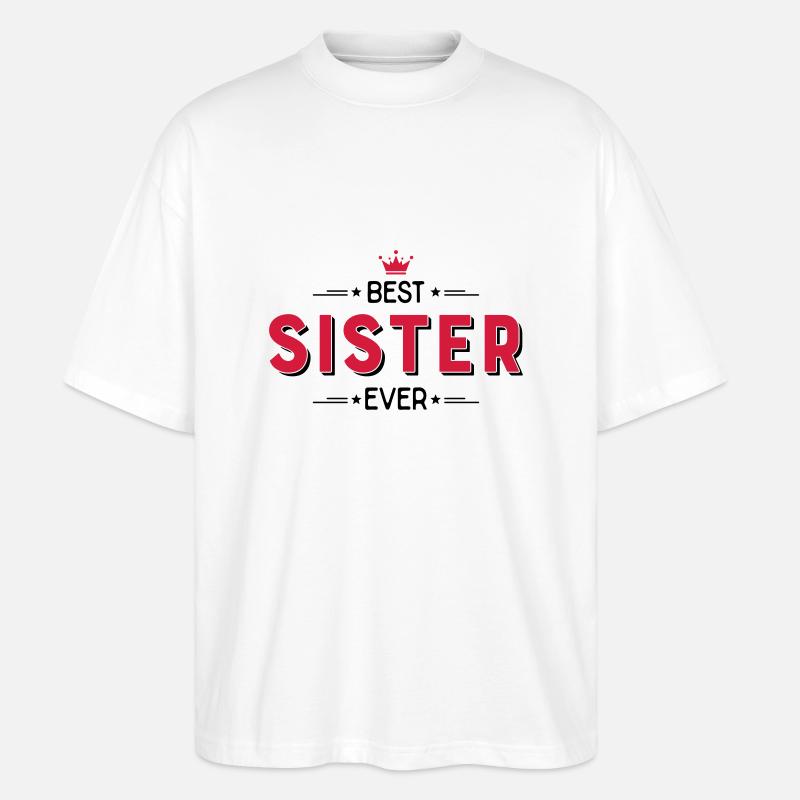 Sister - Stanley/Stella Oversized Unisex Bio T-Shirt Blaster 2.0 - Weiß