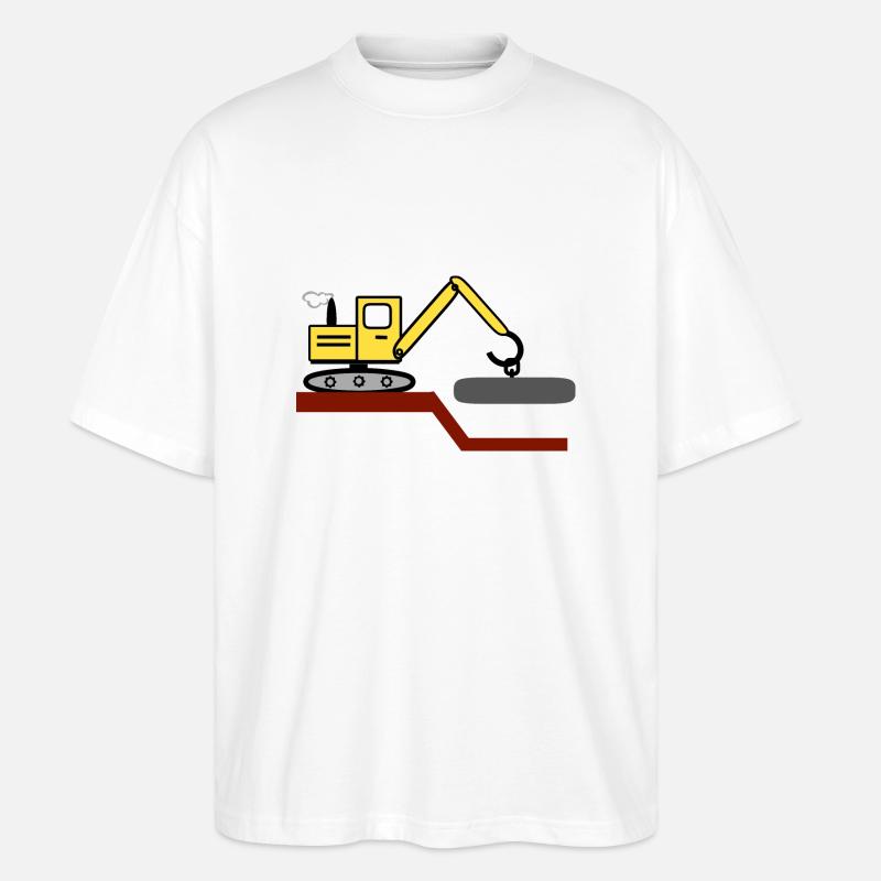 Bagger - Stanley/Stella Oversized Unisex Bio T-Shirt Blaster 2.0 - Weiß