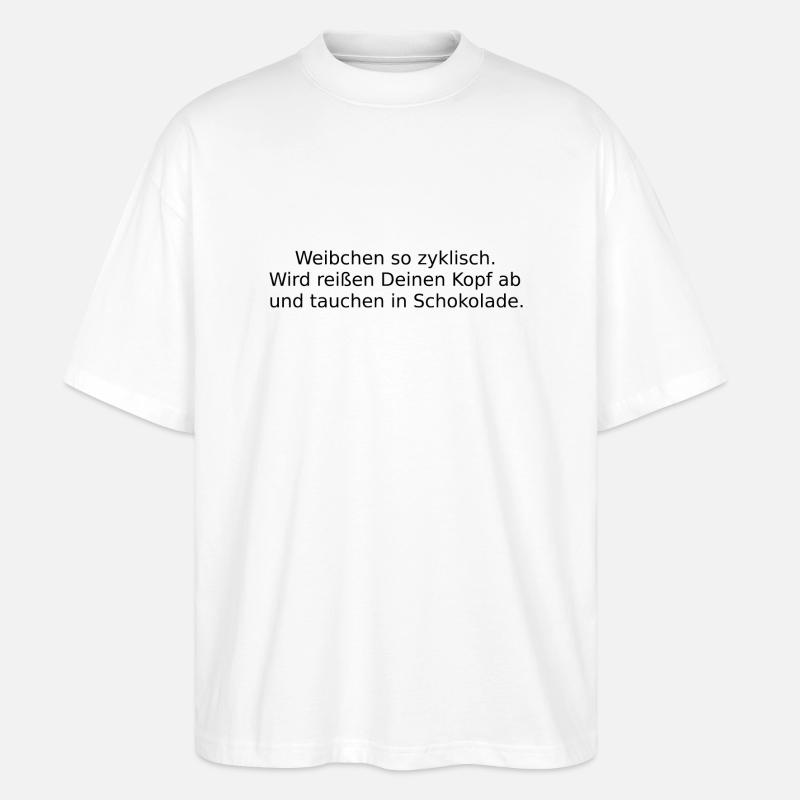 So zyklisch. - Stanley/Stella Oversized Unisex Bio T-Shirt Blaster 2.0 - Weiß