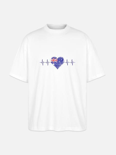 Australia, Down Under - Stanley/Stella Oversized Unisex Bio T-Shirt Blaster 2.0 - Weiß