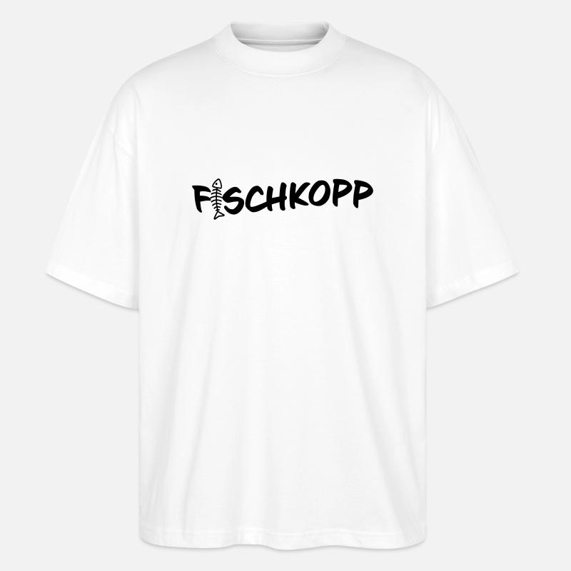 Fischkopp - Stanley/Stella Oversized Unisex Bio T-Shirt Blaster 2.0 - Weiß