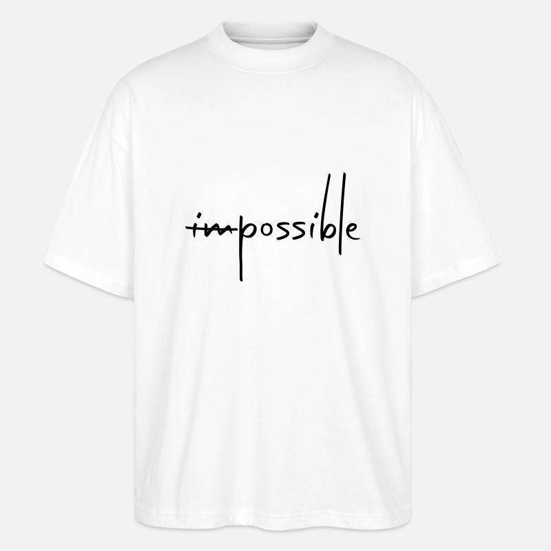 IMPOSSIBLE POSSIBLE - T-shirt bio Blaster 2.0 coupe oversize Stanley/Stella Unisexe - blanc