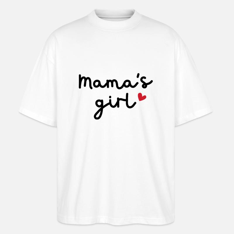 Mamas Mädchen - Stanley/Stella Oversized Unisex Bio T-Shirt Blaster 2.0 - Weiß