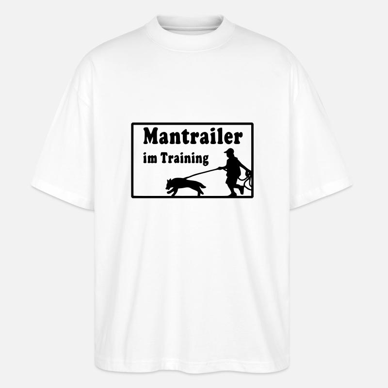 mantrailer_im_training - Stanley/Stella Oversized Unisex Bio T-Shirt Blaster 2.0 - Weiß