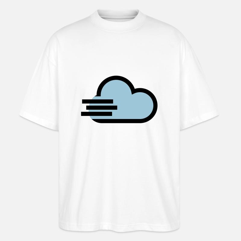 Icône de temps venteux - T-shirt bio Blaster 2.0 coupe oversize Stanley/Stella Unisexe - blanc