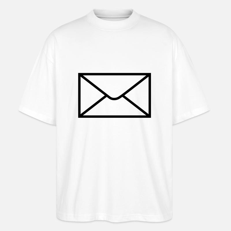 mail_post__f1 - Stanley/Stella Oversized Unisex Bio T-Shirt Blaster 2.0 - Weiß