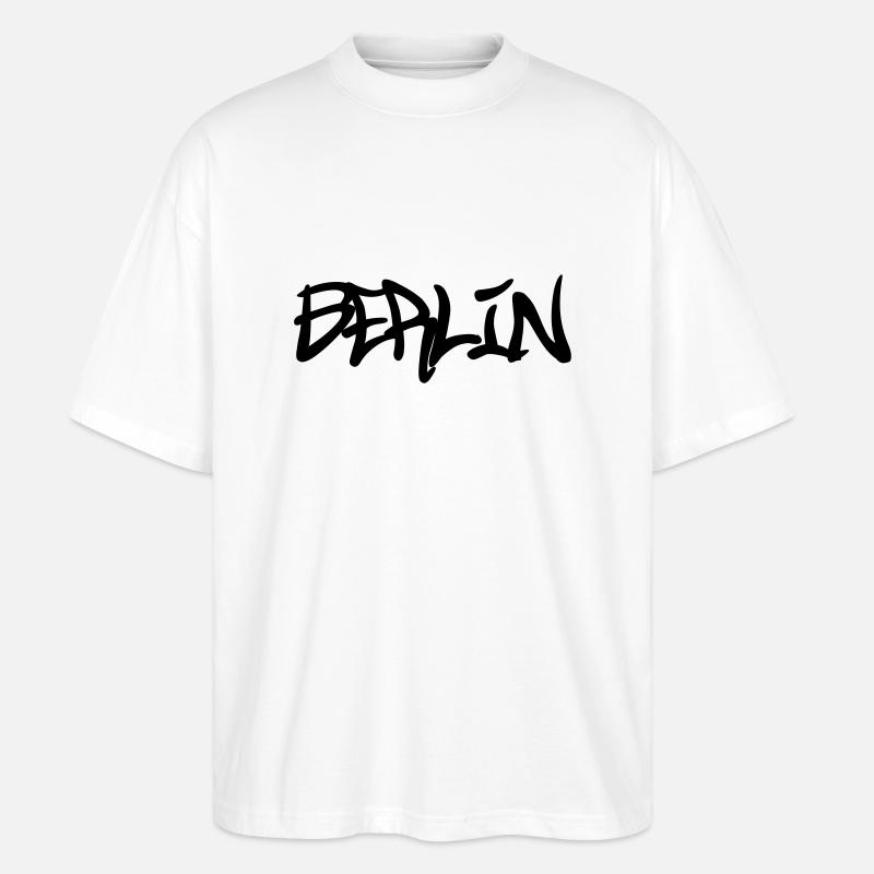 Berlin Graffiti - T-shirt bio Blaster 2.0 coupe oversize Stanley/Stella Unisexe - blanc