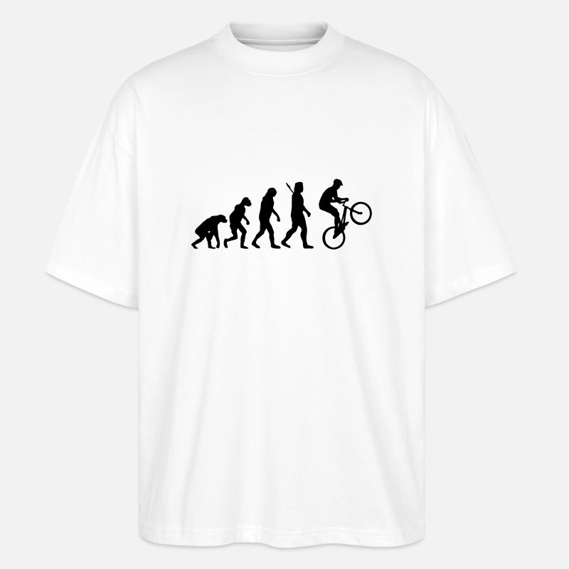 Radsport - Stanley/Stella Oversized Unisex Bio T-Shirt Blaster 2.0 - Weiß