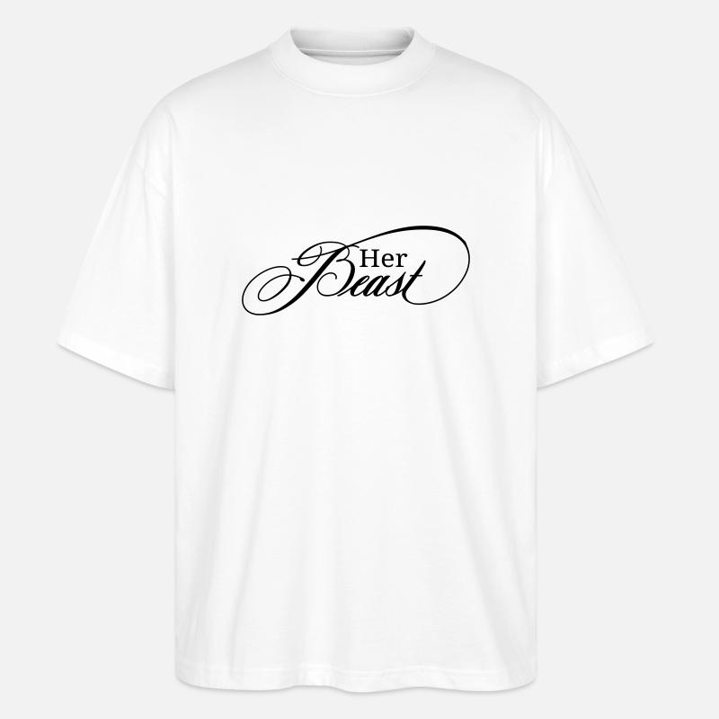 her_beast - Stanley/Stella Oversized Unisex Bio T-Shirt Blaster 2.0 - Weiß