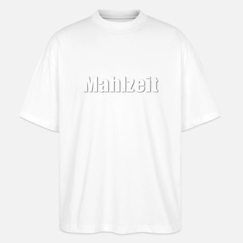 Mahlzeit - Stanley/Stella Oversized Unisex Bio T-Shirt Blaster 2.0 - Weiß