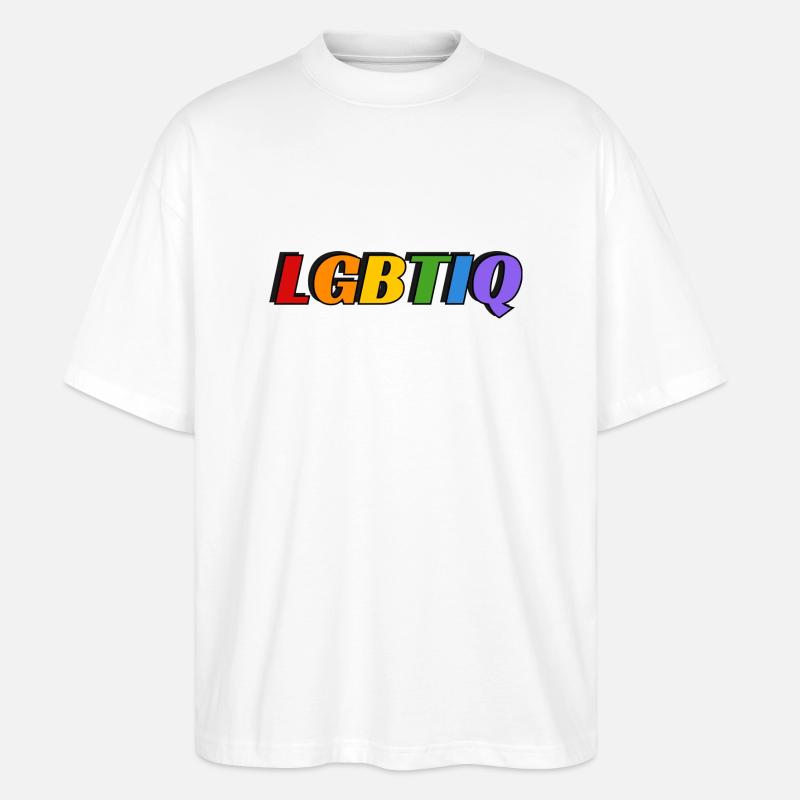LGBTIQ - Stanley/Stella Oversized Unisex Bio T-Shirt Blaster 2.0 - Weiß